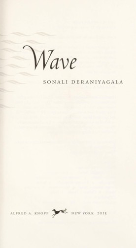 Wave by Sonali Deraniyagala