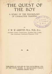 Cover of: The quest of the boy | Frederic William Waudly Griffin