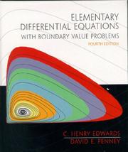 Cover of: Elementary Differential Equations with Boundary Value Problems (4th Edition)