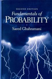 Cover of: Fundamentals of probability by Saeed Ghahramani