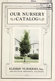 Cover of: Our nursery catalog | Klehms