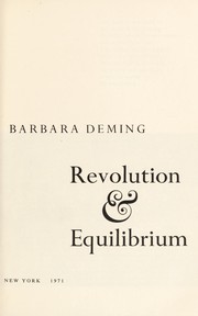 Cover of: Revolution & equilibrium by 
