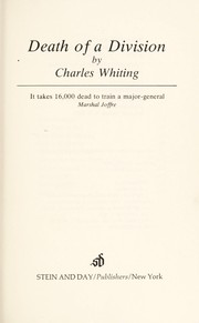 Cover of: Death of a division by Charles Whiting