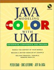Cover of: Java Modeling In Color With UML by Peter Coad, Eric Lefebvre, Jeff De Luca