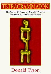 Cover of: Tetragrammaton by Donald Tyson