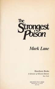 The strongest poison by Mark Lane