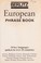 Cover of: Berlitz European Phrase Book (Berlitz Phrase Books)