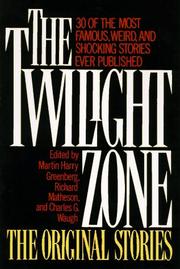 Cover of: The Twilight Zone the Original Stories