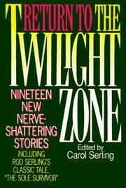 Cover of: Return to the Twilight Zone by Carol Serling