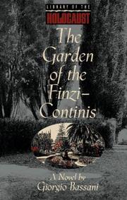 Cover of: The Garden of the Finzi-Continis by Giorgio Bassani, William Weaver