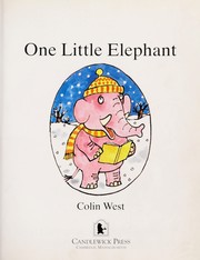 Cover of: One little elephant