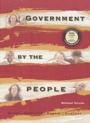 Cover of: Government by the people by James MacGregor Burns ... [et al.].