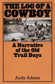 Cover of: The Log of a Cowboy by Andy Adams