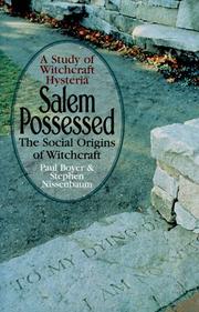 Cover of: Salem Possessed by Paul S. Boyer, Stephen Nissenbaum
