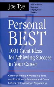 Cover of: Personal Best: 1001 Great Ideas for Achieving Success in Your Career
