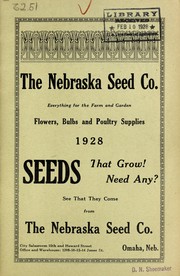 Cover of: Flowers, bulbs and poultry supplies: 1928