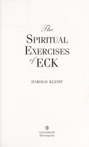 Cover of: The spiritual exercises ofECK