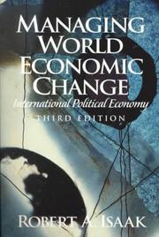 Cover of: Managing world economic change: international political economy