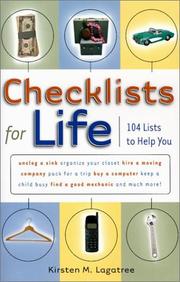 Cover of: Checklists for Life: 104 Lists to Help You