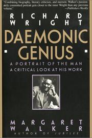 Cover of Richard Wright, daemonic genius