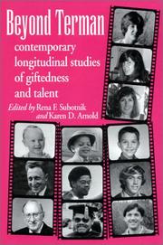 Cover of: Beyond Terman: Contemporary Longitudinal Studies of Giftedness and Talent (Publications in Creativity Research)