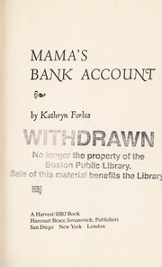 Cover of: Mama's bank account