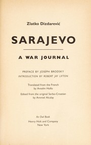 Cover of: Sarajevo: a war journal
