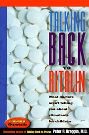 Cover of: Talking back to Ritalin by Peter Roger Breggin, Peter Roger Breggin