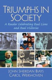 Cover of: Triumphs in Society by John Sheridan Biays, Carol Wershoven
