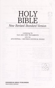 Cover of: New Revised Standard Version Reference Bible With Apocrypha | Paul Woods