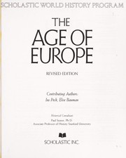 Cover of: The age of Europe