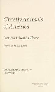 Cover of: Ghostly animals of America