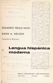 Cover of: Lengua hispánica moderna