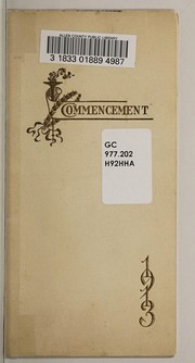 Cover of: Commencement, 1913 | Huntington High School (Huntington, Ind.)