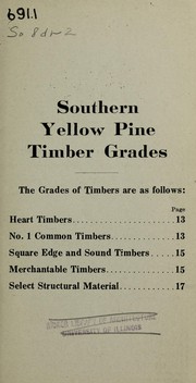 Cover of: Southern yellow pine timbers | Southern Pine Association