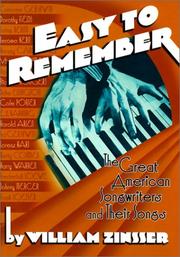 Cover of: Easy to Remember by William Zinsser