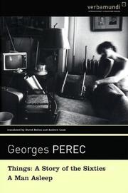 Things by Georges Perec, David Bellos, Andrew Leak