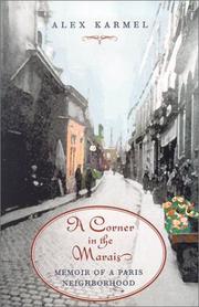 Cover of: A Corner in the Marais by Alex Karmel
