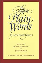 Cover of: The complete plain words by Sir Ernest Gowers