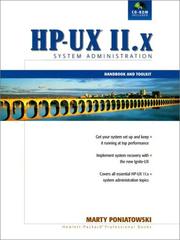 Cover of: The HP-UX 11.x System Administration Handbook and Toolkit (2nd Edition) by Hewlett-Packard Professional Books, Hewlett-Packard Professional Books