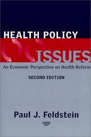 Cover of: Health Policy Issues by Paul J. Feldstein