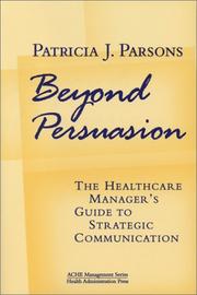 Cover of: Beyond Persuasion | Patricia J. Parsons