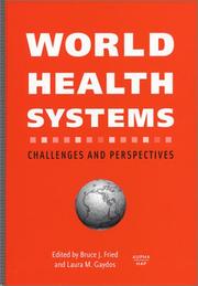 Cover of: World Health Systems: Challenges and Perspectives