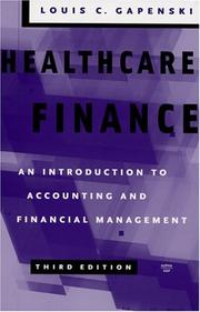 Healthcare Finance by Louis C. Gapenski