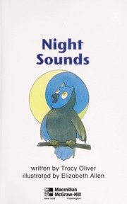 Cover of: Night sounds by Tracy Oliver