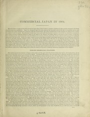 Cover of: Commercial Japan in 1904 ... | United States. Bureau of Statistics. Dept. of Commerce and Labor
