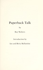 Cover of: Paperback talk by Ray Walters