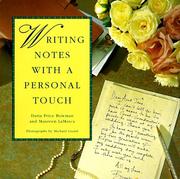 Cover of: Writing Notes With A Personal Touch by Daria Price Bowman, Maureen La Marca