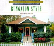 Cover of: Bungalow style