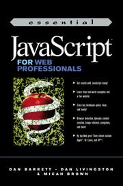 Cover of: Essential JavaScript for Web Professionals